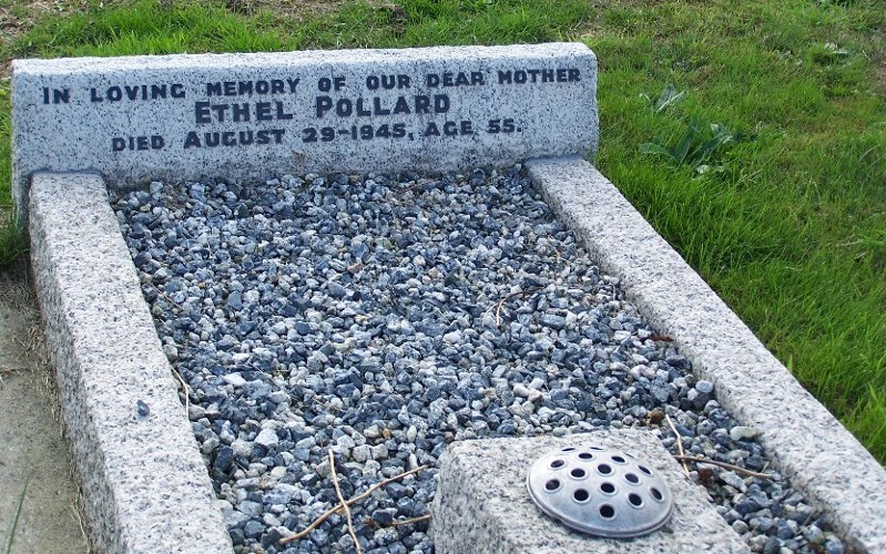 ethel pollard's grave